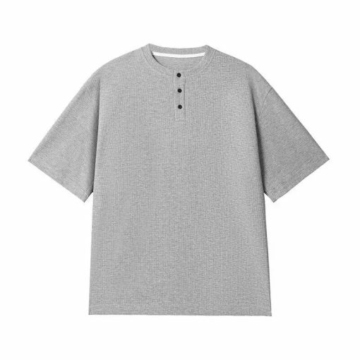 Riolio Summer Short Sleeved T-shirt Men White Checkered T Shirt Men Streetwear Korean Loose Round Neck T Shirt Mens Top Large Size 4XL - Image 3